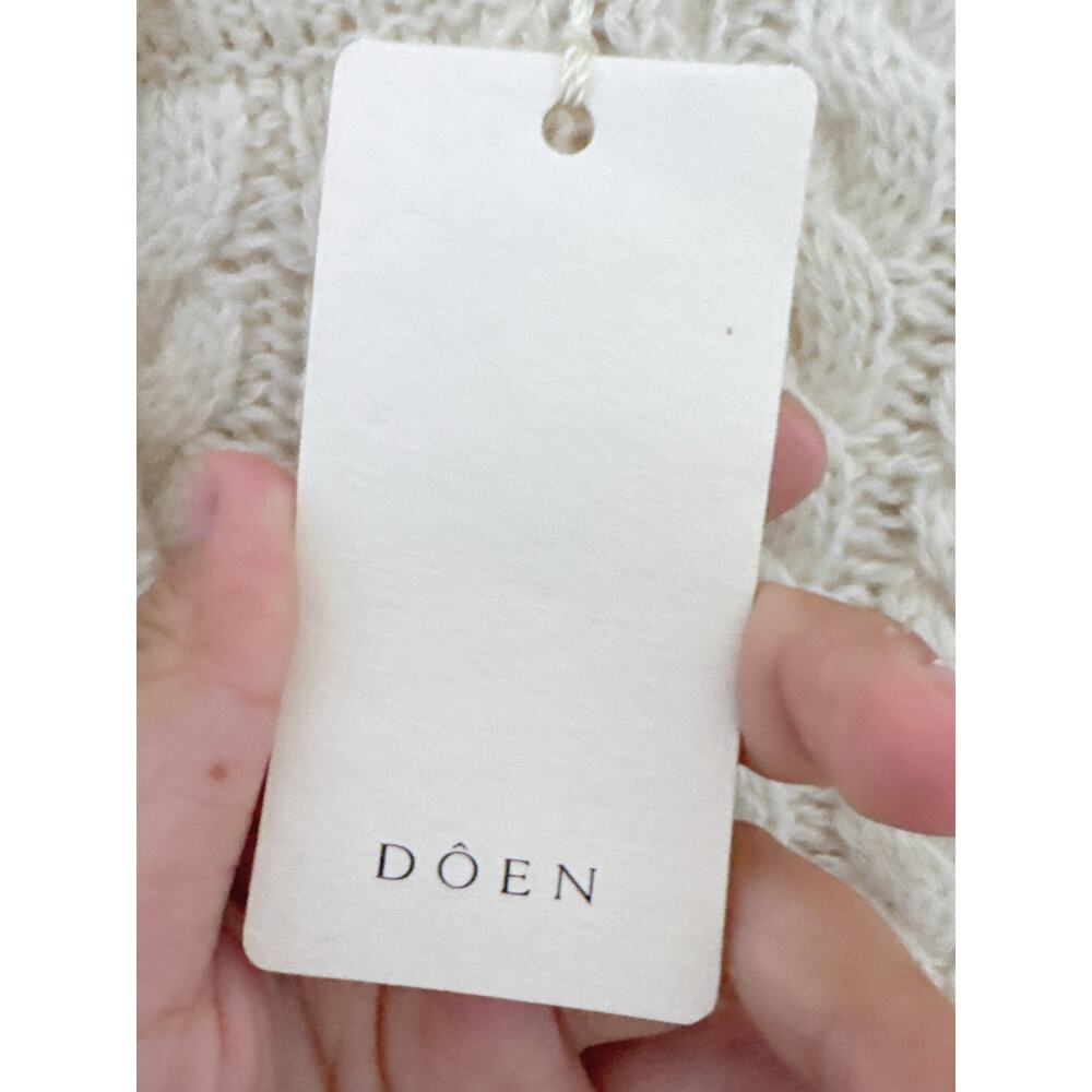 Doen Marilene wool blend cardigan ivory M - Picture 7 of 9